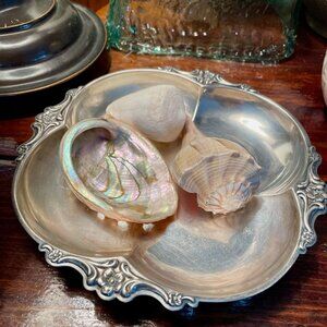 International Silver Company Clover Shape Vintage Silver Plate Tray